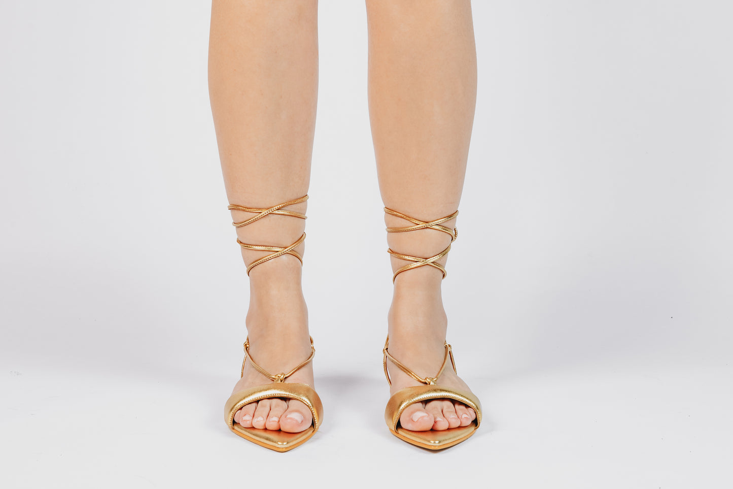 SABRINA GOLD FLATS